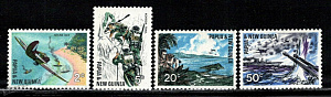 Папуа Новая Гвинея, 1967, 2 мировая война, 4 марки